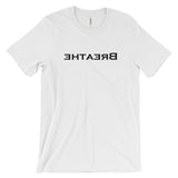 T-shirt with mirror image motivational text - Breathe
